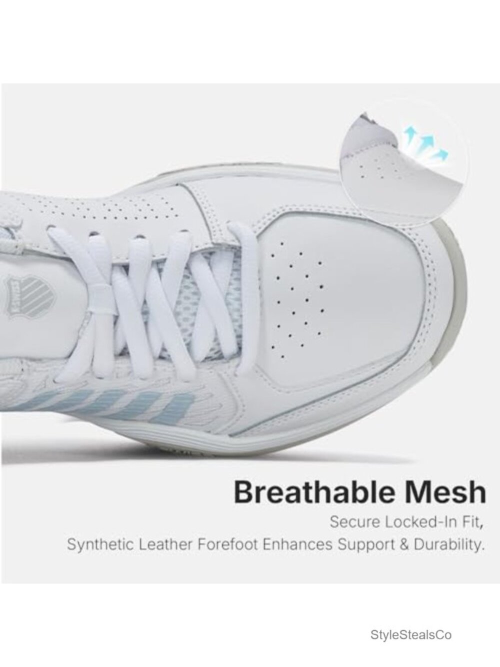 K-Swiss Court Express 2 Women's Tennis Shoes Breathable Mesh K-EVA Cushioning - Picture 4 of 6